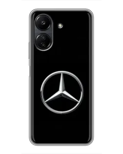 Чохол для Xiaomi POCO C65 з картинкою «Mercedes класичний лого»