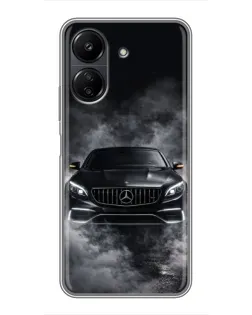 Чохол для Xiaomi POCO C65 з картинкою «Mercedes у диму»