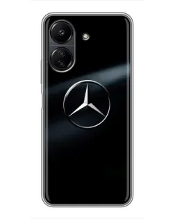 Чохол для Xiaomi POCO C65 з картинкою «Mercedes на металі»