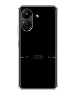 Чохол для Xiaomi POCO C65 з картинкою «Audi — світловий підпис» Чохол для Xiaomi POCO C65 з картинкою «Audi — світловий підпис»