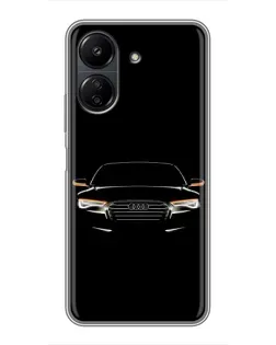 Чохол для Xiaomi POCO C65 з картинкою «Audi — нічний контур»