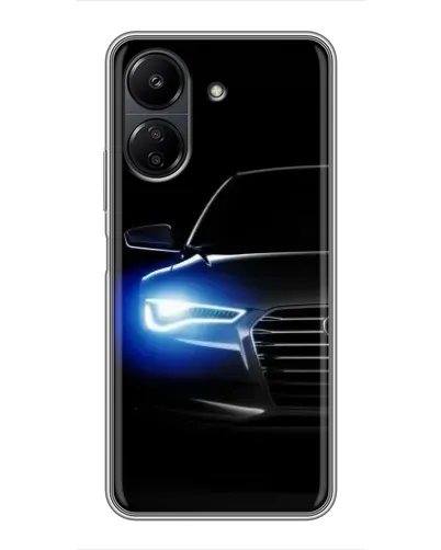 Чохол для Xiaomi POCO C65 з картинкою «Неоновий погляд Audi» Чохол для Xiaomi POCO C65 з картинкою «Неоновий погляд Audi»
