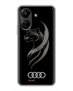 Чохол для Xiaomi POCO C65 з картинкою «Графіка — пантера та Audi»