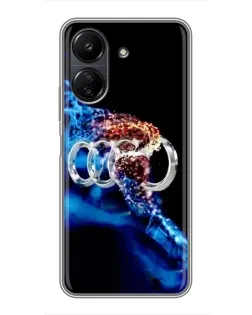 Чохол для Xiaomi POCO C65 з картинкою «Енергія лого Audi»