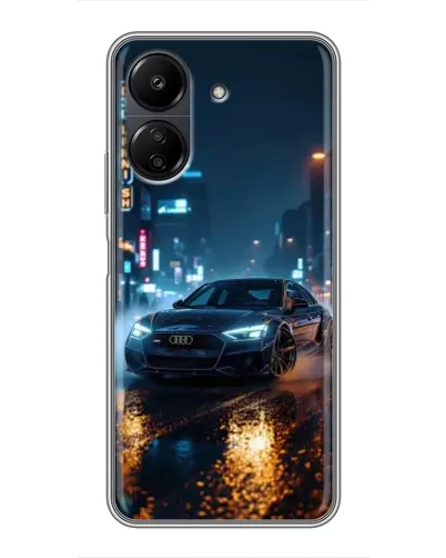 Чохол для Xiaomi POCO C65 з картинкою «Нічне місто та Audi» Чохол для Xiaomi POCO C65 з картинкою «Нічне місто та Audi»