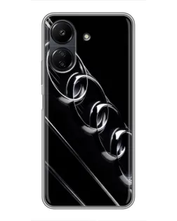 Чохол для Xiaomi POCO C65 з картинкою «Audi — абстрактні кільця»