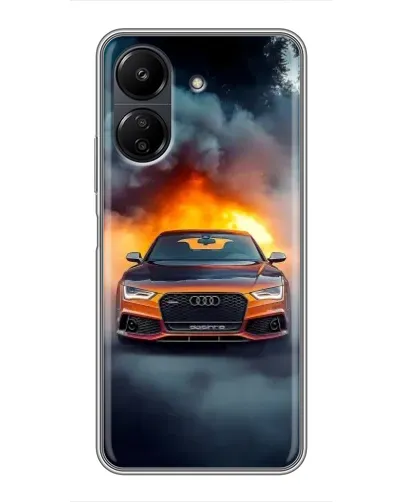Чохол для Xiaomi POCO C65 з картинкою «Audi у вогняному диму» Чохол для Xiaomi POCO C65 з картинкою «Audi у вогняному диму»
