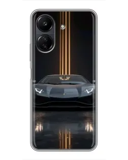 Чохол для Xiaomi POCO C65 з картинкою «Lamborghini золоті лінії» Чохол для Xiaomi POCO C65 з картинкою «Lamborghini золоті лінії»