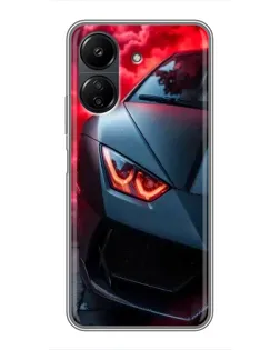 Чохол для Xiaomi POCO C65 з картинкою «Lamborghini червоне сяйво» Чохол для Xiaomi POCO C65 з картинкою «Lamborghini червоне сяйво»