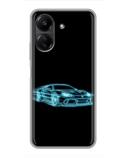 Чохол для Xiaomi POCO C65 з картинкою «Неоновий контур Lamborghini» Чохол для Xiaomi POCO C65 з картинкою «Неоновий контур Lamborghini»