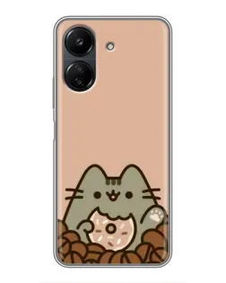 Чохол для Xiaomi POCO C65 з картинкою «Кавовий Пушин»
