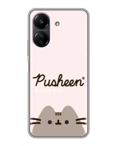 Чохол для Xiaomi POCO C65 з картинкою «Pusheen логотип» Чохол для Xiaomi POCO C65 з картинкою «Pusheen логотип»