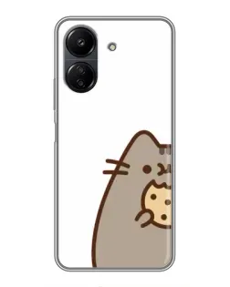 Чохол для Xiaomi POCO C65 з картинкою «Пушин з печивом»