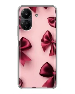 Чохол для Xiaomi POCO C65 з картинкою «Бордовий атлас»