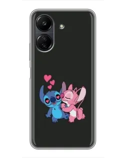 Чохол для Xiaomi POCO C65 з картинкою «Анжел цілує Стіча»