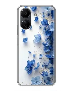 Чохол для Xiaomi POCO C65 з картинкою «Блакитний квітковий каскад» Чохол для Xiaomi POCO C65 з картинкою «Блакитний квітковий каскад»
