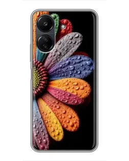 Чохол для Xiaomi POCO C65 з картинкою «Райдужна квітка» Чохол для Xiaomi POCO C65 з картинкою «Райдужна квітка»
