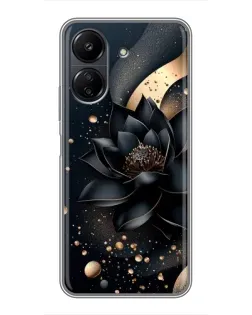 Чохол для Xiaomi POCO C65 з картинкою «Чорний лотос» Чохол для Xiaomi POCO C65 з картинкою «Чорний лотос»