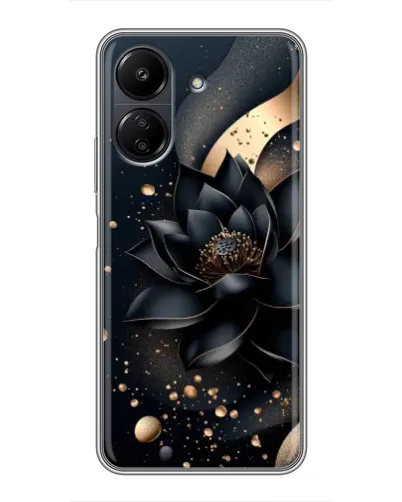Чохол для Xiaomi POCO C65 з картинкою «Чорний лотос» Чохол для Xiaomi POCO C65 з картинкою «Чорний лотос»