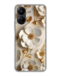 Чохол для Xiaomi POCO C65 з картинкою «Білі паперові квіти» Чохол для Xiaomi POCO C65 з картинкою «Білі паперові квіти»