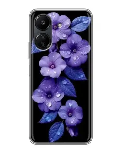 Чохол для Xiaomi POCO C65 з картинкою «Фіолетові квіти з росою» Чохол для Xiaomi POCO C65 з картинкою «Фіолетові квіти з росою»