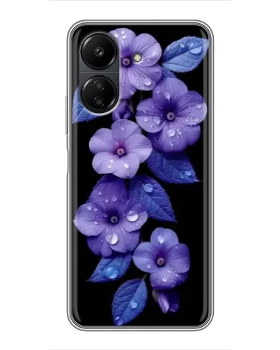 Чохол для Xiaomi POCO C65 з картинкою «Фіолетові квіти з росою» Чохол для Xiaomi POCO C65 з картинкою «Фіолетові квіти з росою»