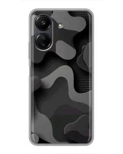 Чохол для Xiaomi POCO C65 з картинкою «Темний абстрактний камуфляж» Чохол для Xiaomi POCO C65 з картинкою «Темний абстрактний камуфляж»