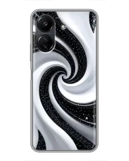 Чохол для Xiaomi POCO C65 з картинкою «Чорно-біла спіраль» Чохол для Xiaomi POCO C65 з картинкою «Чорно-біла спіраль»