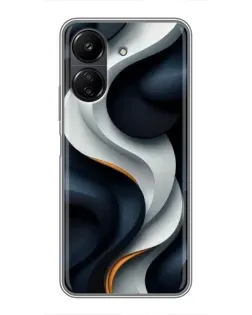 Чохол для Xiaomi POCO C65 з картинкою «Об'ємні чорно-білі стрічки» Чохол для Xiaomi POCO C65 з картинкою «Об'ємні чорно-білі стрічки»