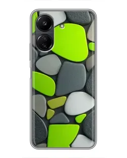 Чохол для Xiaomi POCO C65 з картинкою «Яскрава неонова галька»