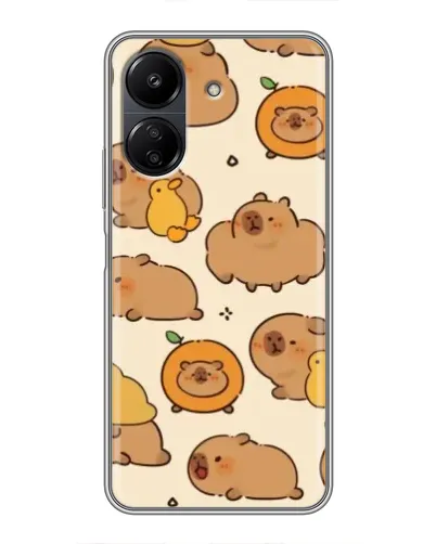Чехол для Xiaomi POCO C65 с картинкой «Капибары с апельсинами» Чехол для Xiaomi POCO C65 с картинкой «Капибары с апельсинами»