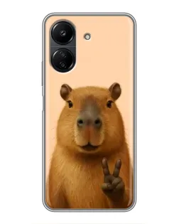 Чохол для Xiaomi POCO C65 з картинкою «Капібара вікторія» Чохол для Xiaomi POCO C65 з картинкою «Капібара вікторія»