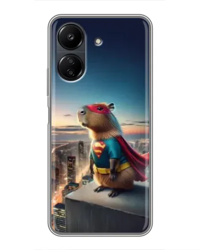 Чехол для Xiaomi POCO C65 с картинкой «Капи-мен супергерой» Чехол для Xiaomi POCO C65 с картинкой «Капи-мен супергерой»