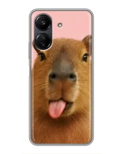 Чохол для Xiaomi POCO C65 з картинкою «Капібара з язиком» Чохол для Xiaomi POCO C65 з картинкою «Капібара з язиком»