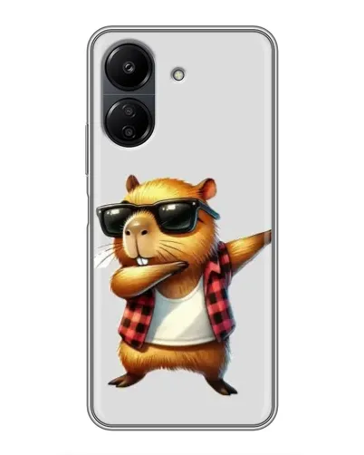 Чехол для Xiaomi POCO C65 с картинкой «Капибара рэпер даб» Чехол для Xiaomi POCO C65 с картинкой «Капибара рэпер даб»