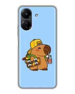 Чохол для Xiaomi POCO C65 з картинкою «Капібара на скейті» Чохол для Xiaomi POCO C65 з картинкою «Капібара на скейті»
