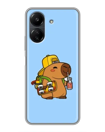 Чехол для Xiaomi POCO C65 с картинкой «Капибара на скейте» Чехол для Xiaomi POCO C65 с картинкой «Капибара на скейте»