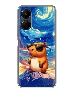 Чохол для Xiaomi POCO C65 з картинкою «Капібара Ван Гога» Чохол для Xiaomi POCO C65 з картинкою «Капібара Ван Гога»