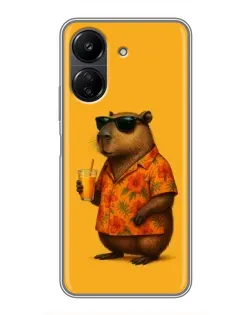 Чохол для Xiaomi POCO C65 з картинкою «Капібара на відпочинку» Чохол для Xiaomi POCO C65 з картинкою «Капібара на відпочинку»