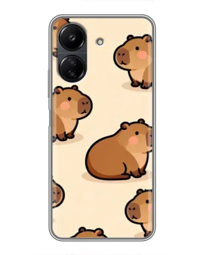 Чехол для Xiaomi POCO C65 с картинкой «Паттерн милых капибар» Чехол для Xiaomi POCO C65 с картинкой «Паттерн милых капибар»