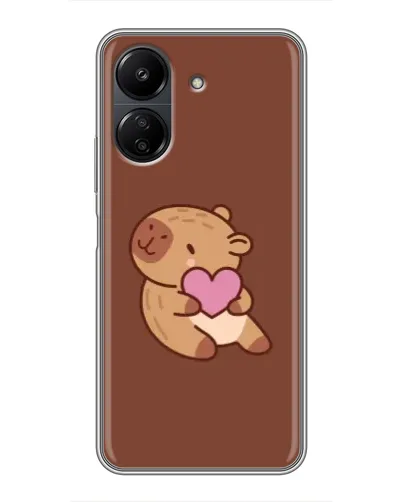 Чехол для Xiaomi POCO C65 с картинкой «Капибара с сердцем» Чехол для Xiaomi POCO C65 с картинкой «Капибара с сердцем»