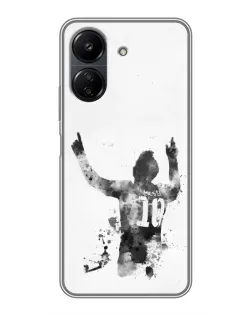 Чехол для Xiaomi POCO C65 с картинкой «Messi ART»