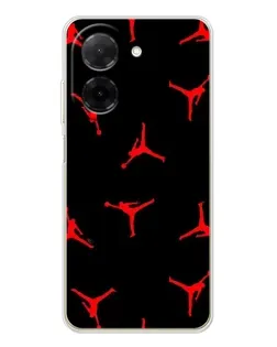 Чохол для Xiaomi Poco C71 з картинкою «Jordan Red Pattern» Чохол для Xiaomi Poco C71 з картинкою «Jordan Red Pattern»