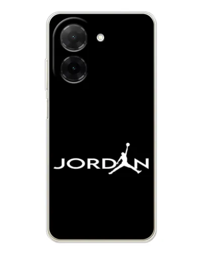 Чехол для Xiaomi Poco C71 с картинкой «Jordan White Logo»