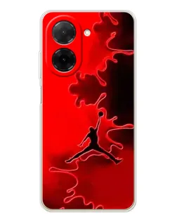 Чехол для Xiaomi Poco C71 с картинкой «Jordan Red Smoke»