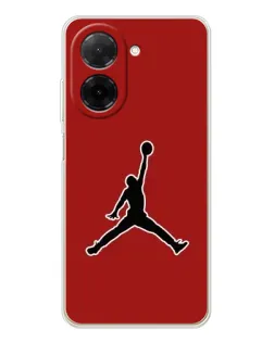 Чехол для Xiaomi Poco C71 с картинкой «Jordan Red Back»