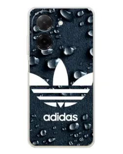 Чехол для Xiaomi Poco C71 с картинкой «Adidas Trefoil Blue»