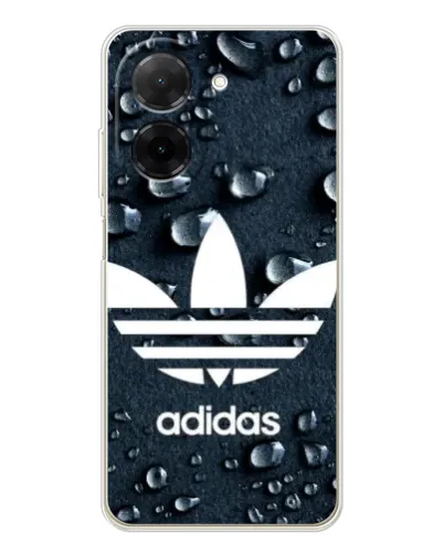 Чехол для Xiaomi Poco C71 с картинкой «Adidas Trefoil Blue»