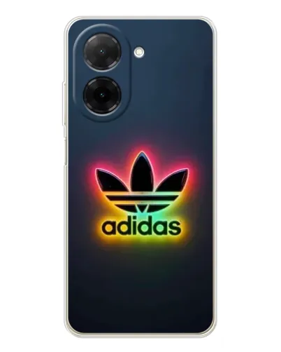 Чехол для Xiaomi Poco C71 с картинкой «Неоновый Adidas»