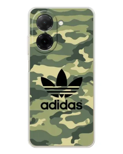 Чехол для Xiaomi Poco C71 с картинкой «Милитари стиль Adidas»